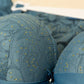 Cozy Unders Heavy Padded Wired Deep Cut All Over Net Glitter 3/4th Coverage Side Support Bra Panty Set
