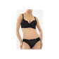 Cozy Unders Heavy Padded Wired Deep Cut All Over Net Glitter 3/4th Coverage Side Support Bra Panty Set